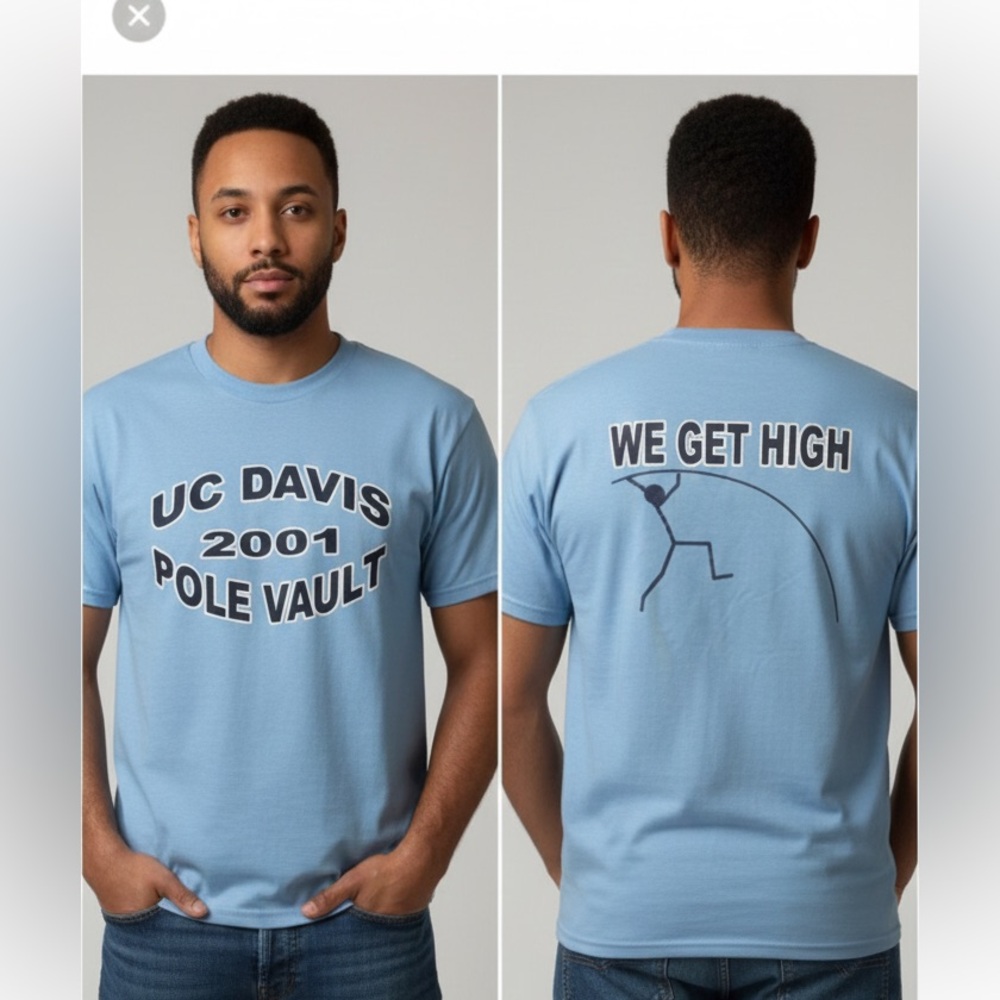 UC Davis Pole Vault Tee-vintage